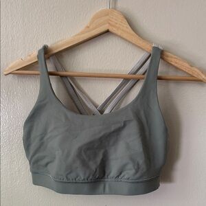 Athleta Cross-Back Sports Bra - Gray